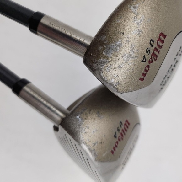 Wilson Invex BiMetal Driver & 5 Wood Set RH Firestick 2.8 (Dent in Driver Crown) - Picture 7 of 15